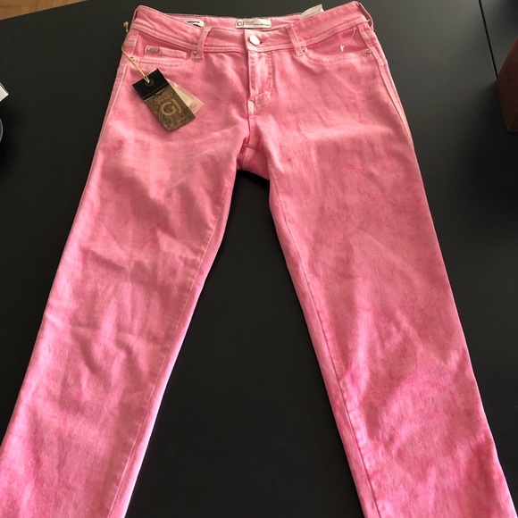 Bright Pink Gaudi Jeans - Picture 2 of 4